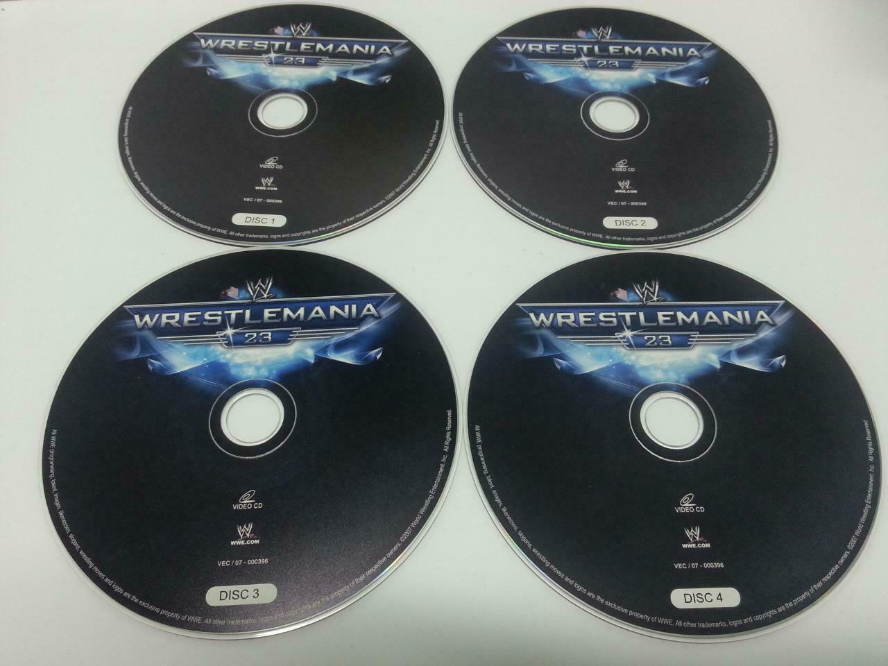 WWE WWF Wrestling Westlemania (23) 2007 Singapore Only 4x VCD Video CD OOP A847