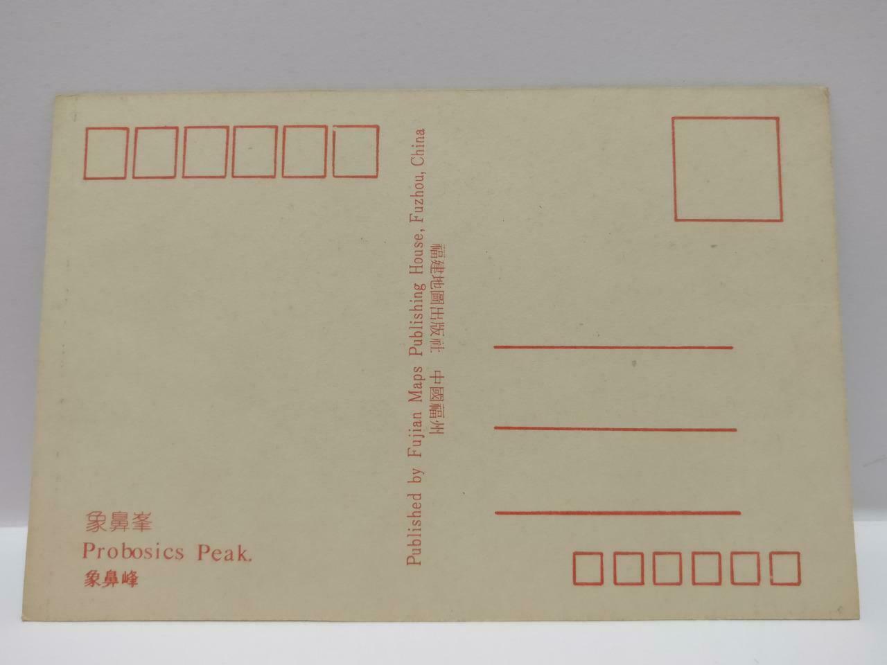 Vintage China Xiamen Proboscis Peak Elephant Nose Peak 象鼻峰 Tree Postcard (P787)