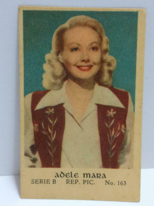 Vintage Actress Adele Mara Colour Mini Photo Trading Card F/S (A2335)
