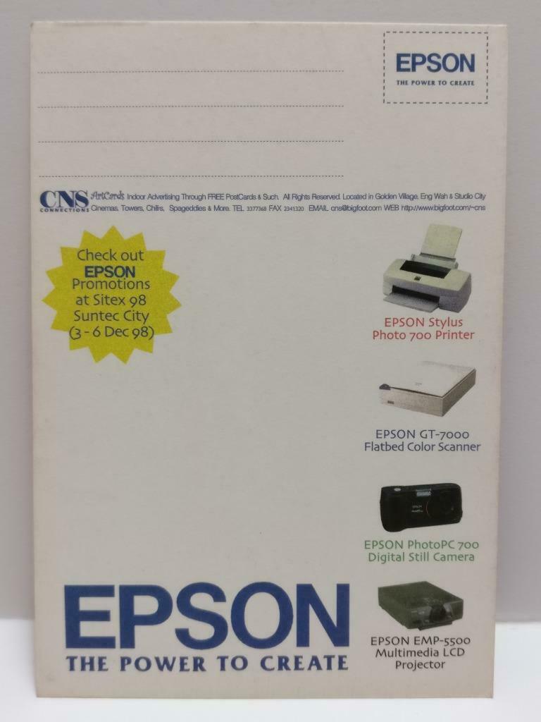 LUCKYPIGEON888 Movie What Dreams May Come Epson Singapore Ad Postcard (E0238)