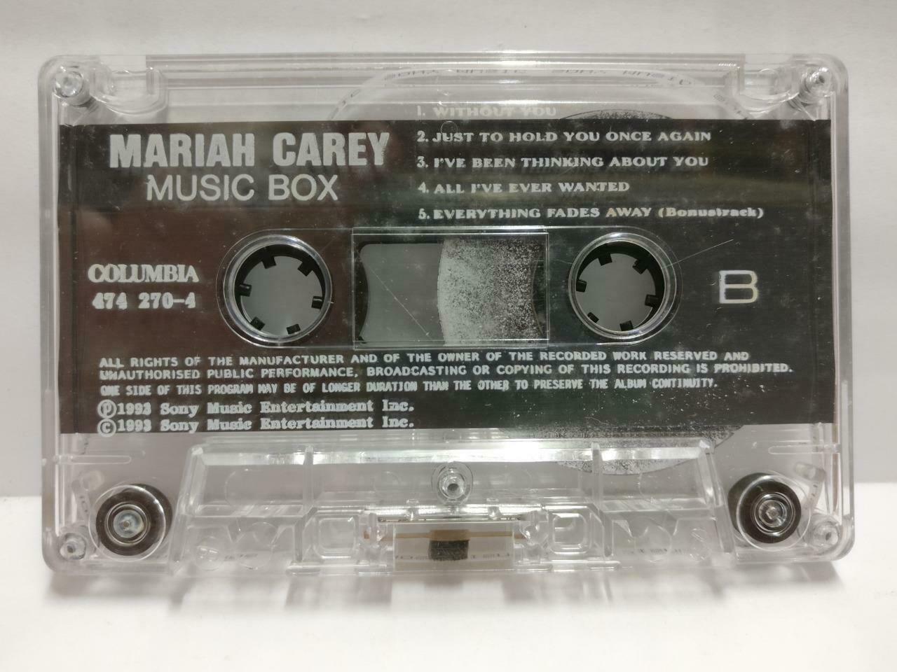 Mariah Carey Music Box 1993 Mega Rare Sony Singapore Only English Cassette CT491