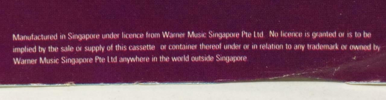 Taiwan Dave Wang Jie 王杰 王傑 英雄泪 卡帶 磁帶 1992 Singapore Chinese Cassette Lyric CT380