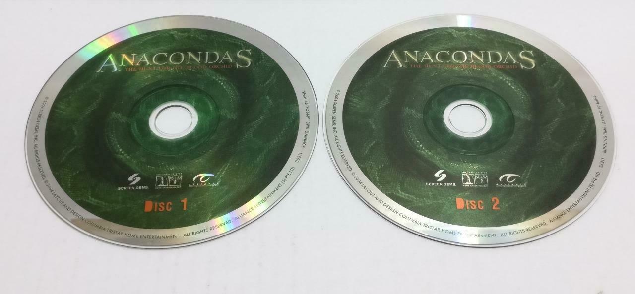 Movie Anacondas The Hunt for the Blood Orchid Singapore Video 2x VCD OOP CDS368