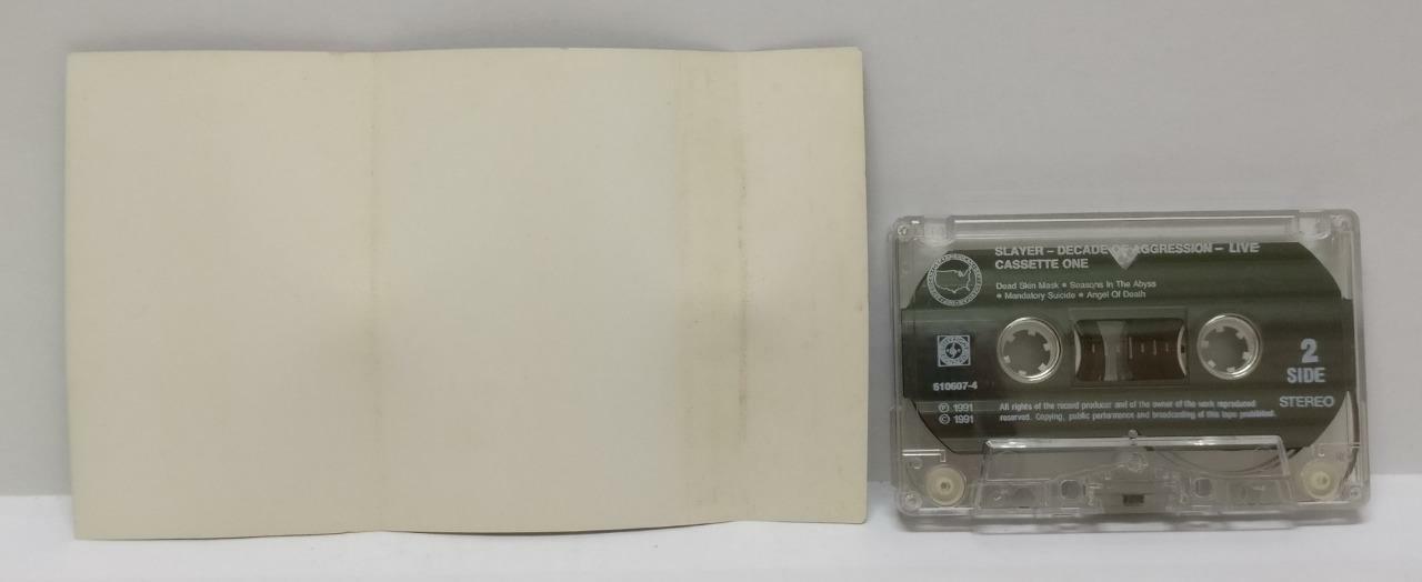 Slayer Metal Band Decade Of Aggression Live (1) Rare Singapore Cassette (CT235)