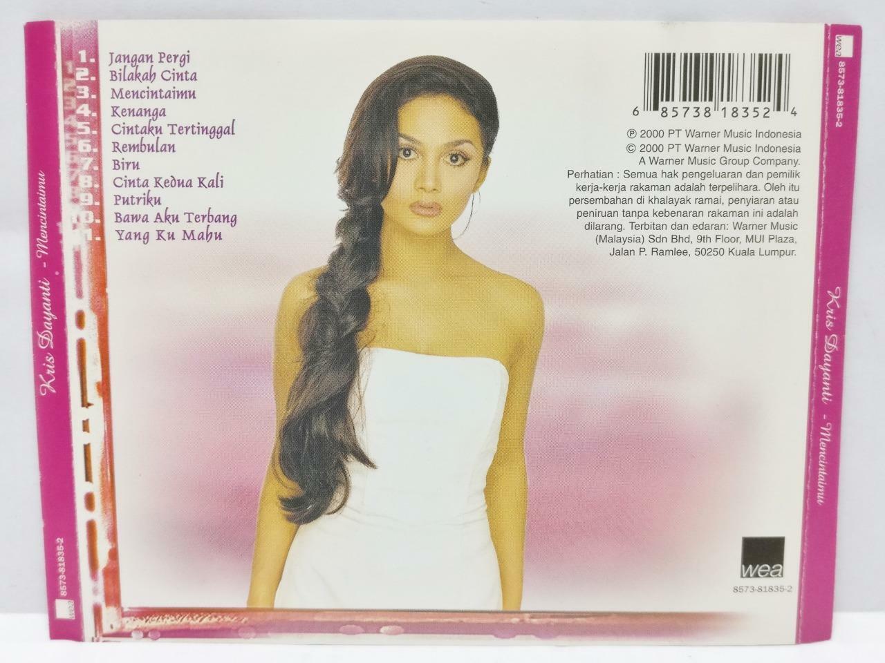 Indonesia Malay Krisdayanti Mencintaimu 2000 Malaysia Melayu CD (CD693)