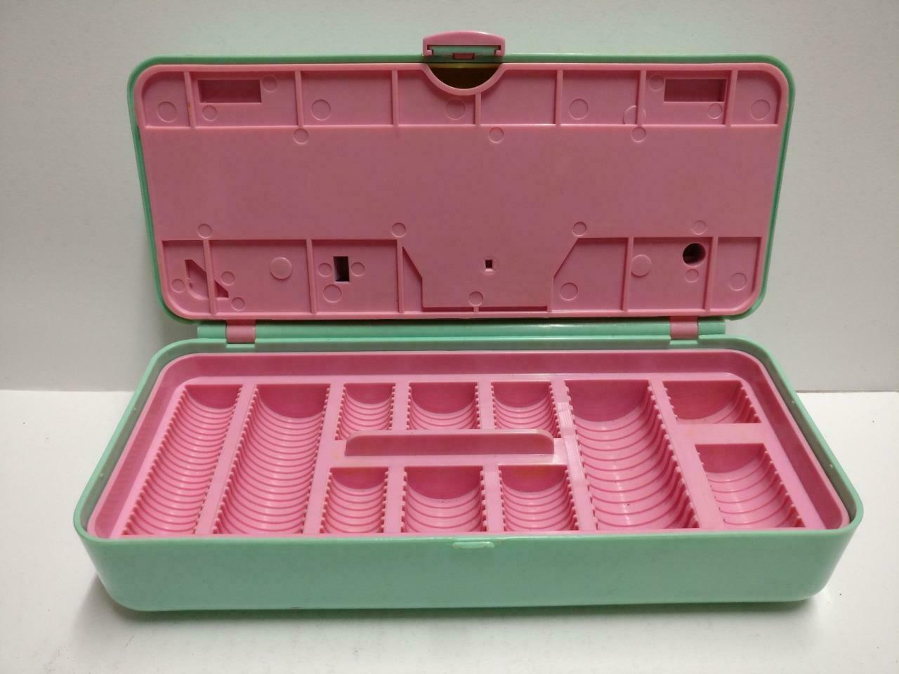 Vintage Polly Pocket 1989 Bluebird Rectangle Money Box Compact Only (FTY075)