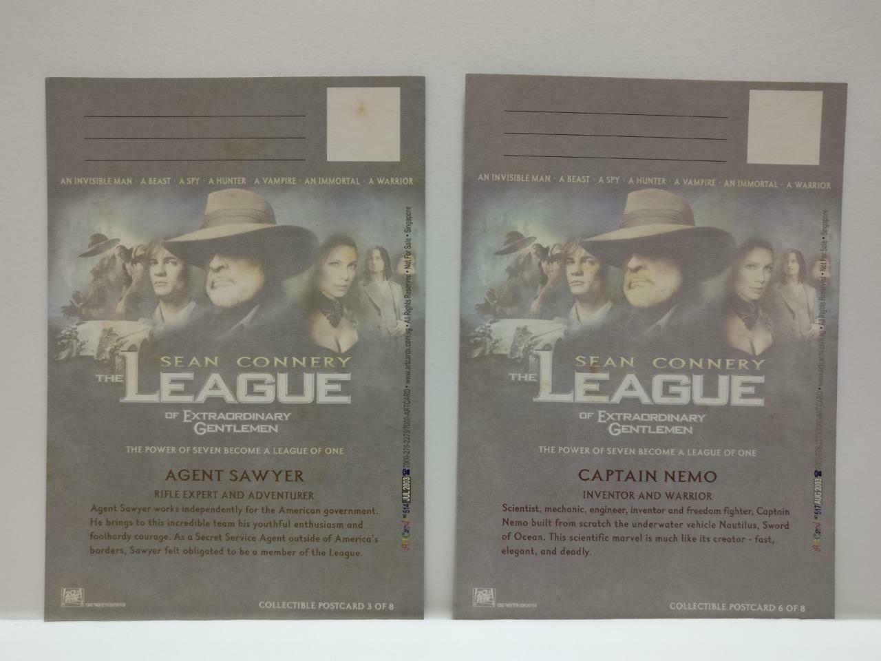 LUCKYPIGEON888 Movie League of Extraordinary Gentlemen Postcard Set Of 8 (E0466)