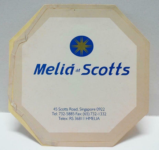 Vintage 80’s Sticker Melia at Scotts F/S (A791)