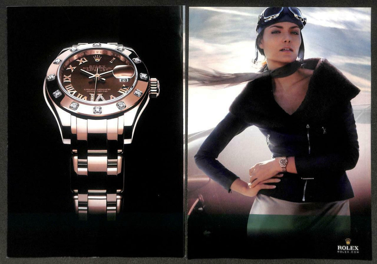2010 Rolex Watch PearlMaster Magazine Advertisement Print Ad x 3 (P973)