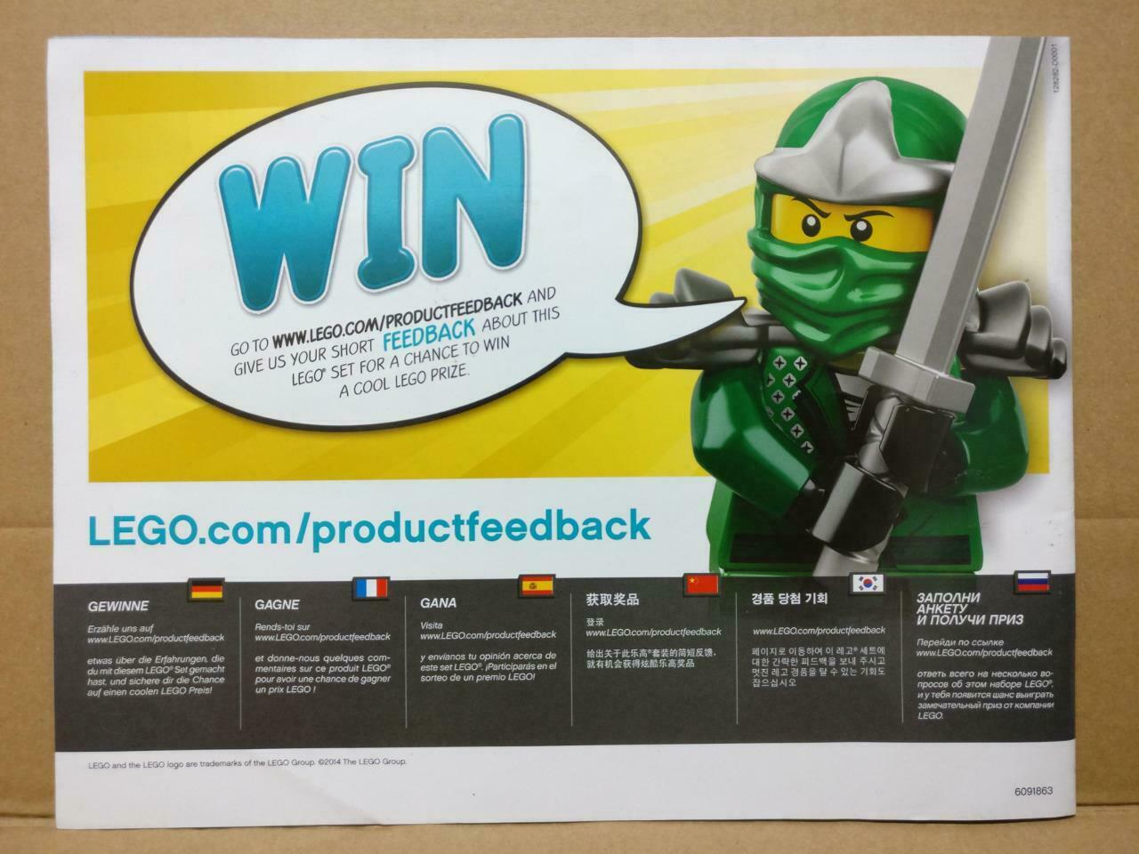 LEGO No. 70728/2 Ninjago Manual Instructions Catalog Booklet (LG064)