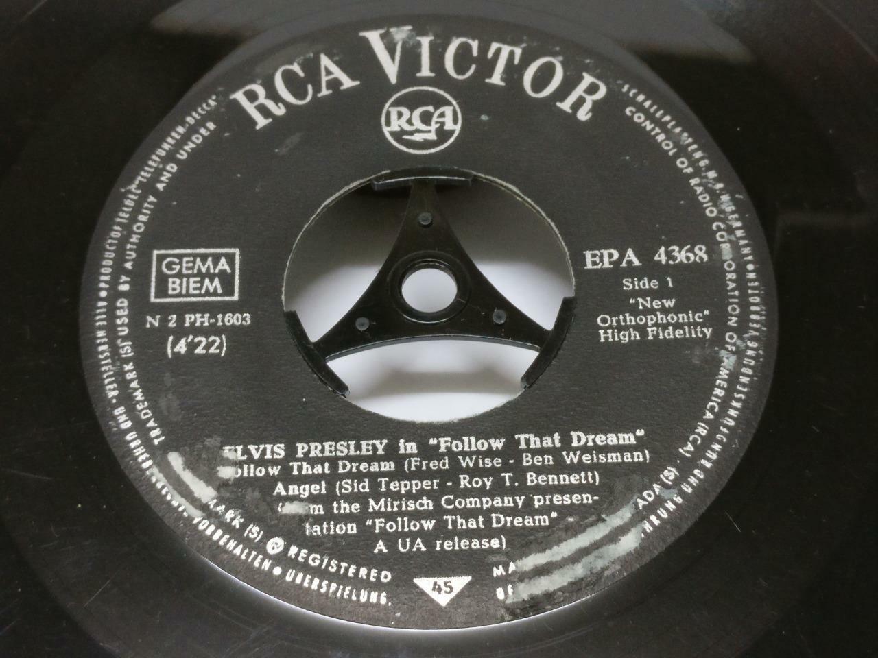 Elvis Presley Follow That Dream OST 1962 Germany 7" English EP (EP065)