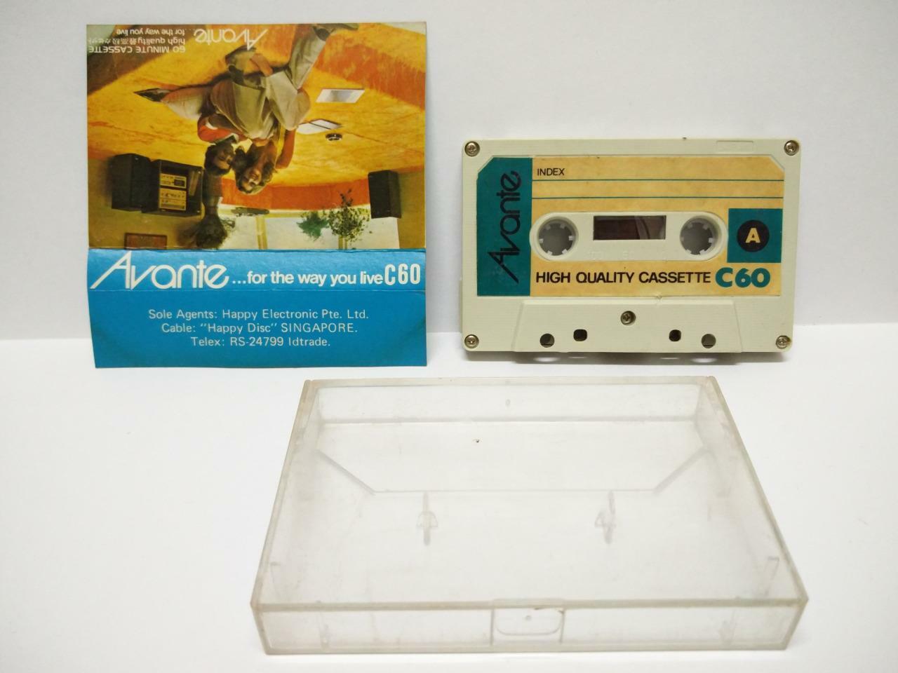 Rare Used Blank Tapes Avante C60 Singapore Cassette Tape x 01 (CT006)
