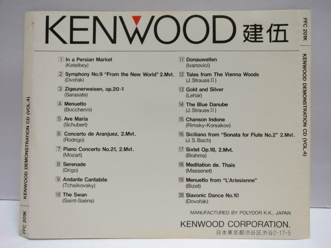 Various Artists Bizet J.S.Bach J.Strauss II Brahms Kenwood Japan Demon CD CDS291