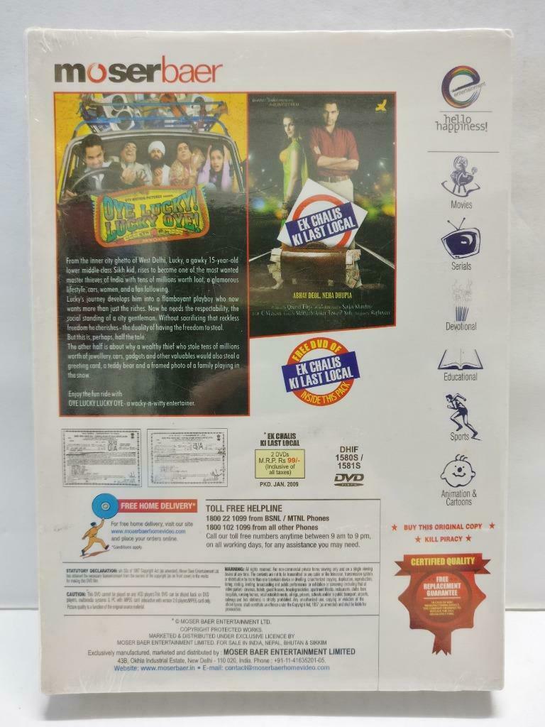 New India Bollywood Movie Oye Lucky! Lucky Oye! Abhay Deol 2x DVD Eng Sub CD991