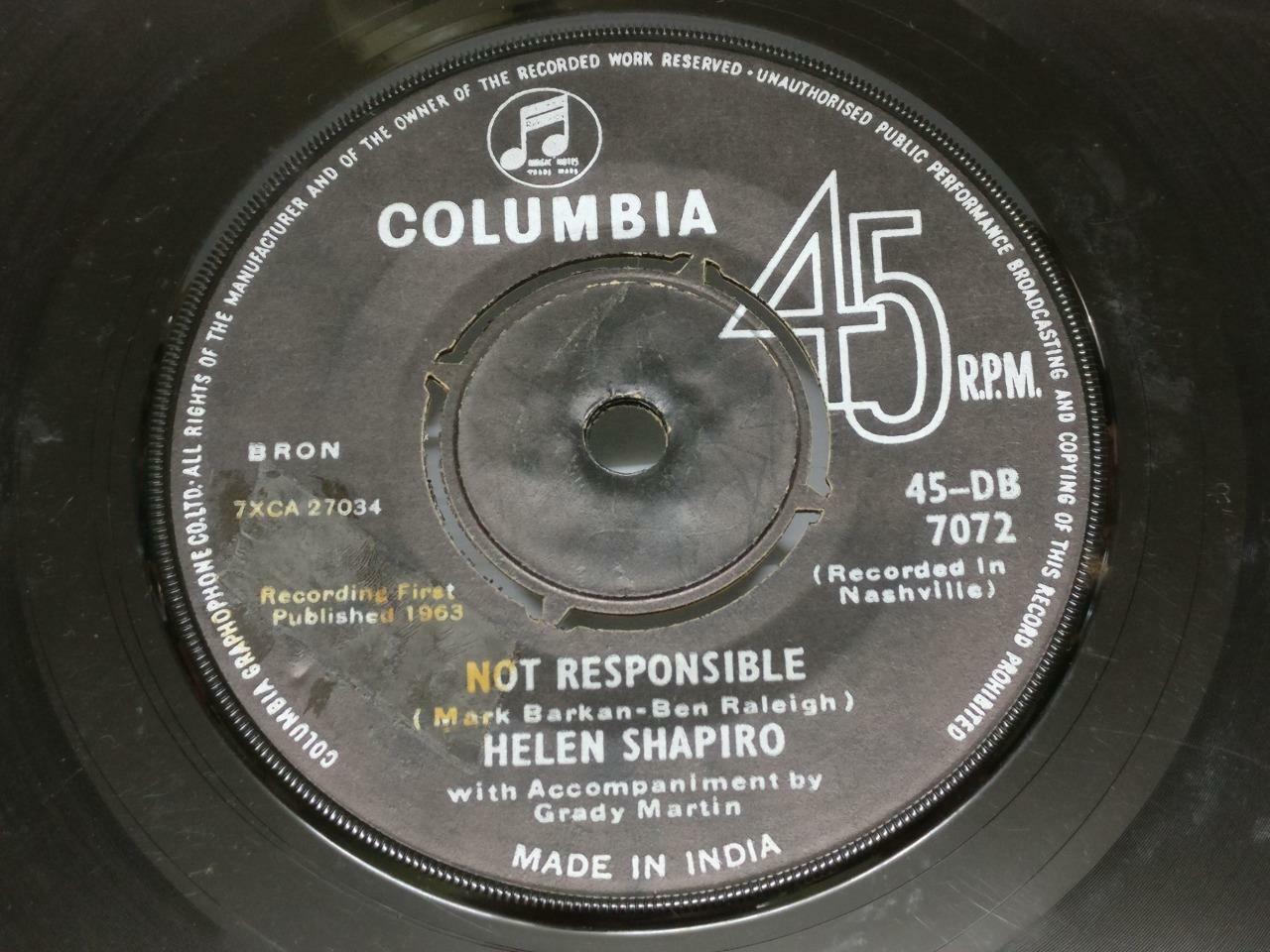 Helen Shapiro No Trespassing 1963 Columbia Rare India 7" EP English (EP003)