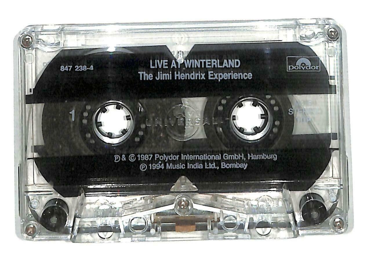 Rare Jimi Hendrix Live At Winterland Polydor 1994 India English Cassette CT970