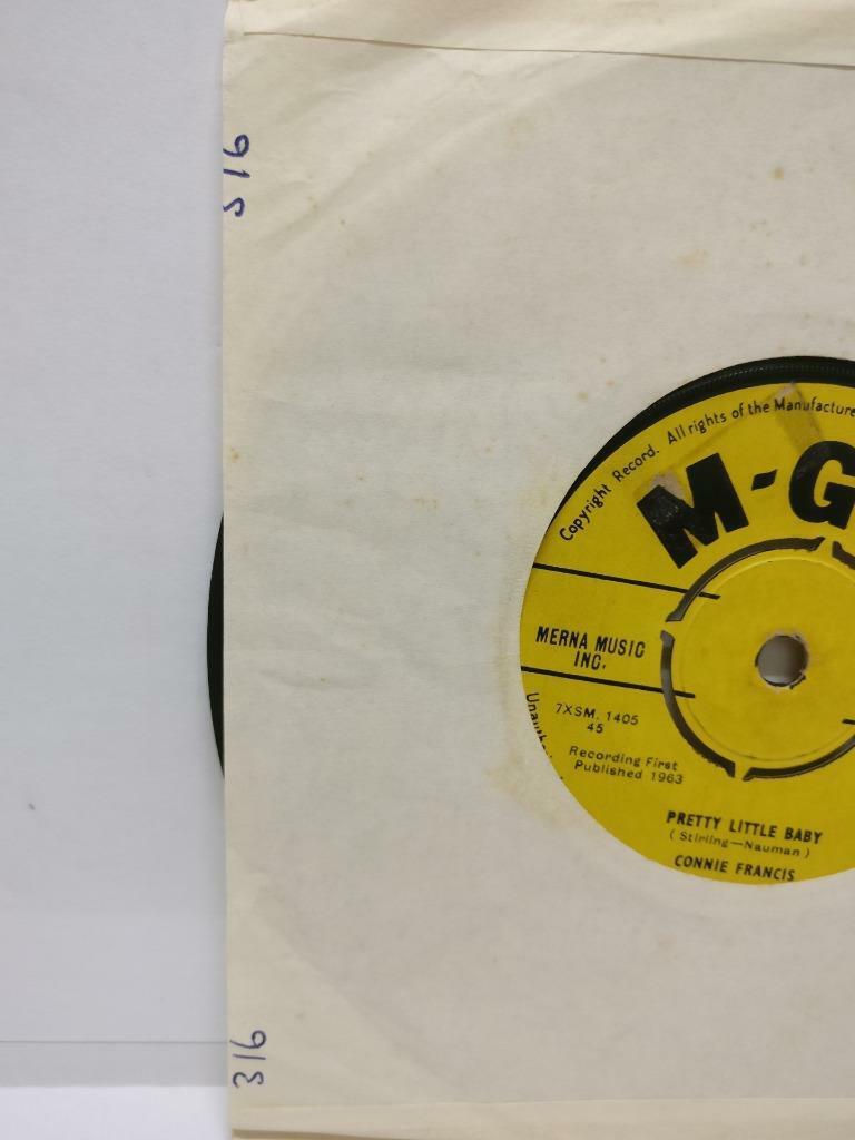 Connie Francis Pretty Little Baby 1963 Rare MGM India 7" EP  (EP038)