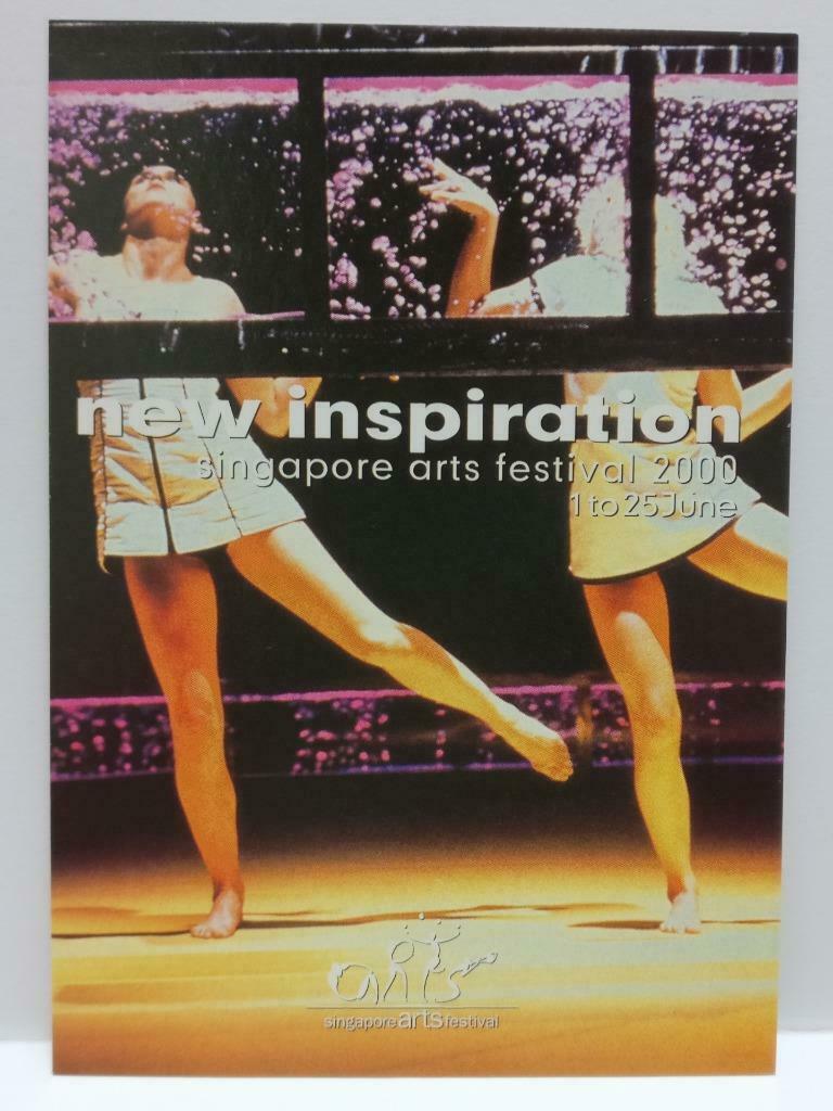LUCKYPIGEON888 Singapore Arts Fest Sexy Legs Dance 2000 Ad Postcard (E0170)
