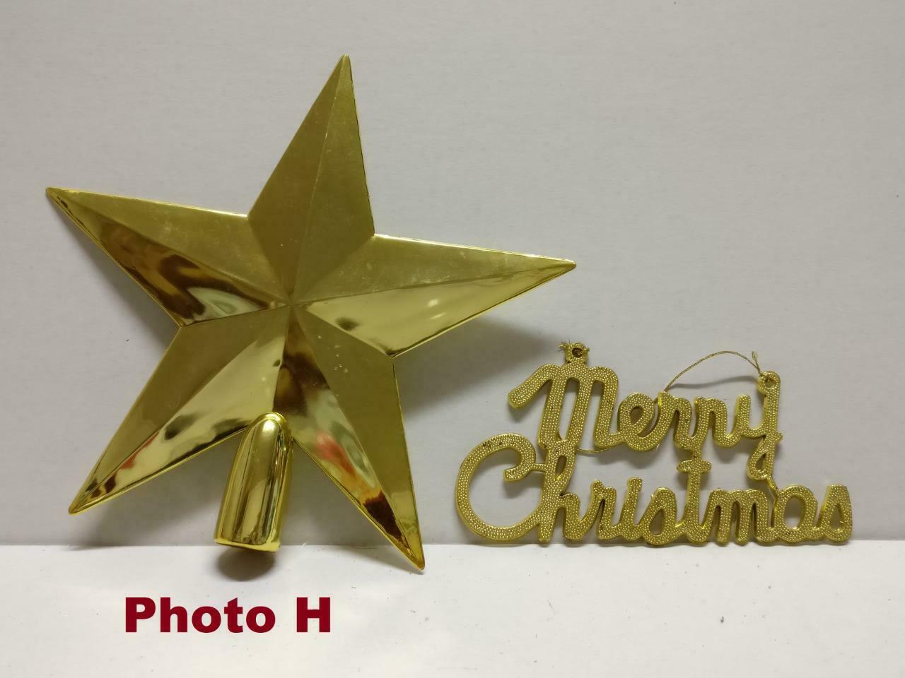 Vintage Christmas X'mas Tree Ornaments Icicles Star Bundle Lot x01 F/S (A2245)