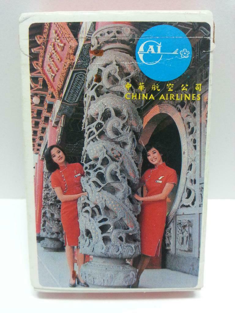 Rare Unsealed China Airlines Playing Cards Souvenir (A1043)