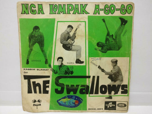 Malay Kassim Slamat & The Swallows Rare Psych Garage 45RPM Singapore EP 7" EP385