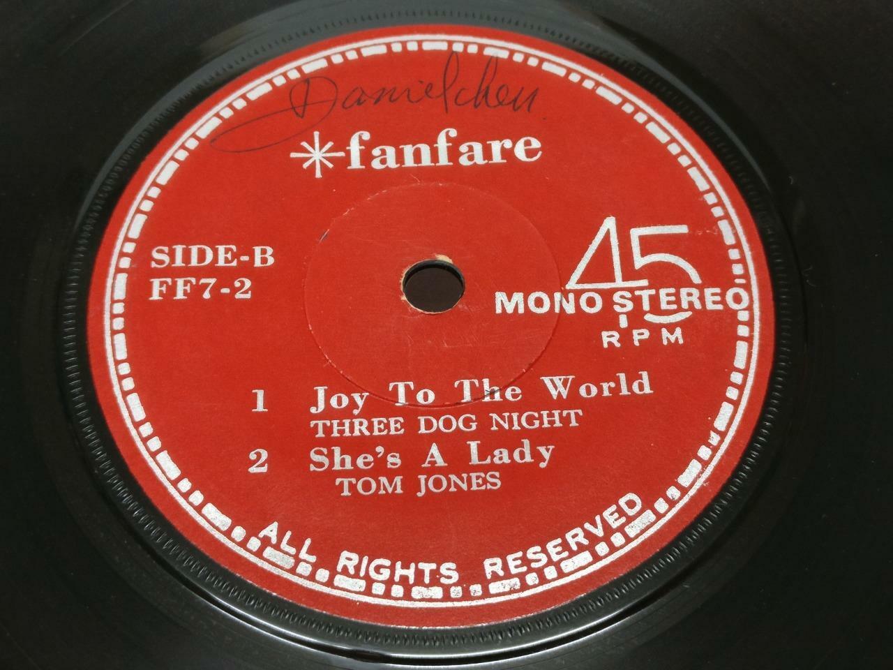 Rare Marc Bolan Trex T.Rex Unique Fanfare Cover & Label Singapore 7" EP EP045