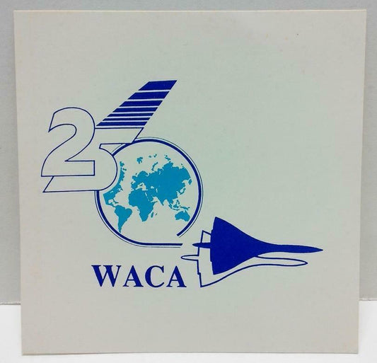 Vintage 80’s Sticker WACA Airlines F/S (A761)