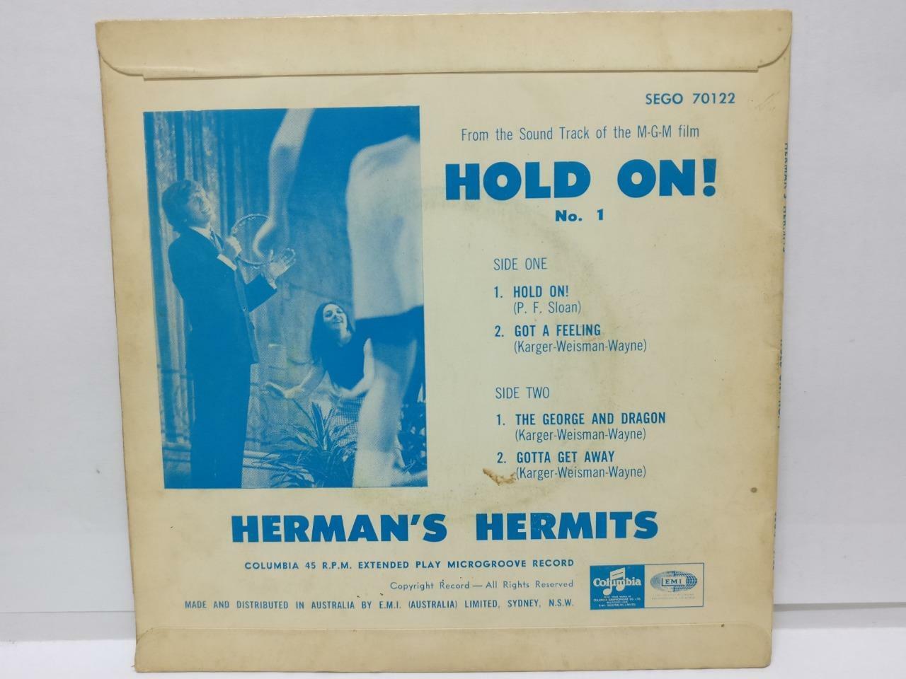 Hold On! Herman's Hermits OST Australia English EP 7" (EP103)