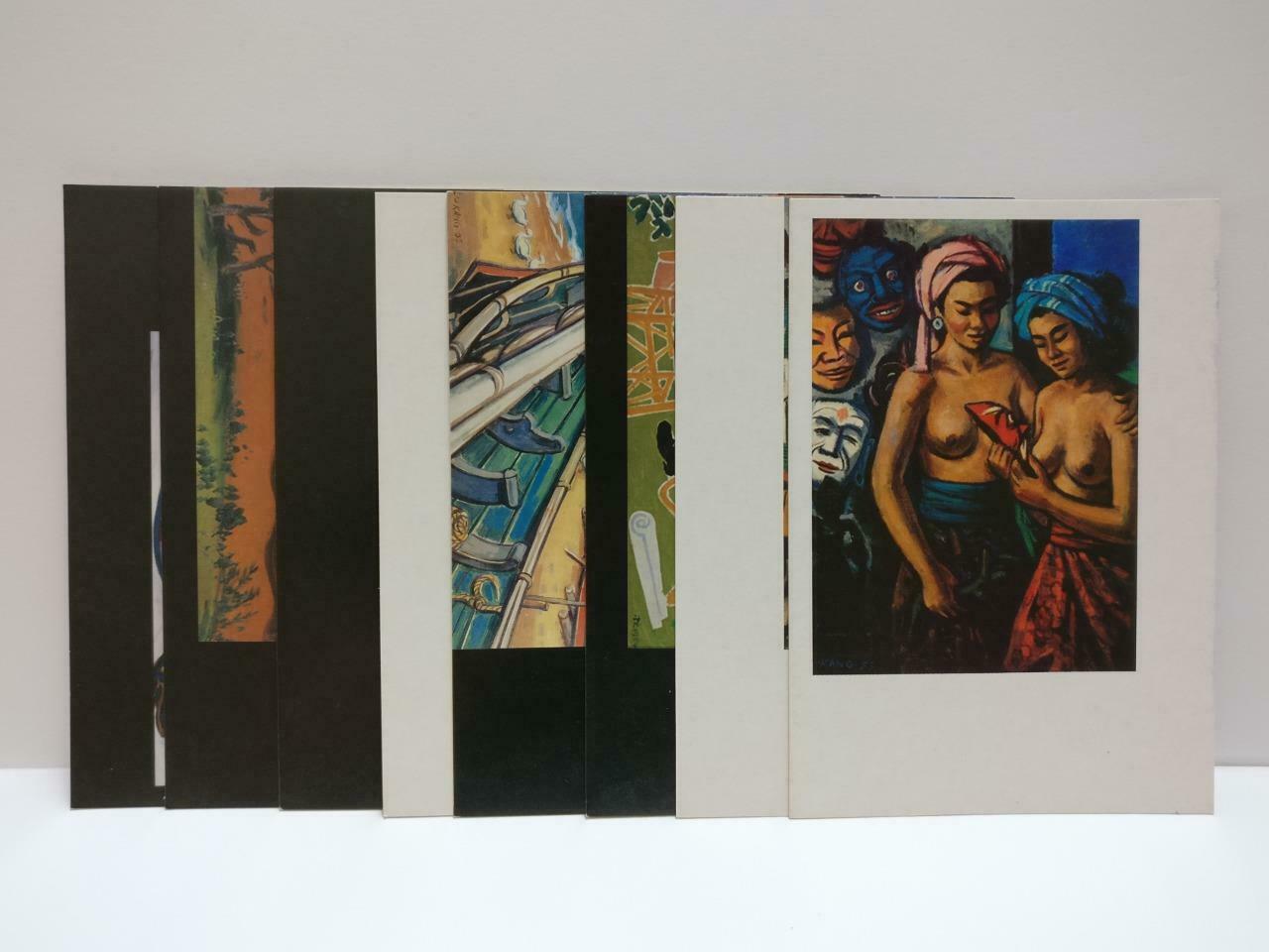LUCKYPIGEON888 Liu Kang & His Art Paintings Singapore Postcard Set Of 8 (E0490)