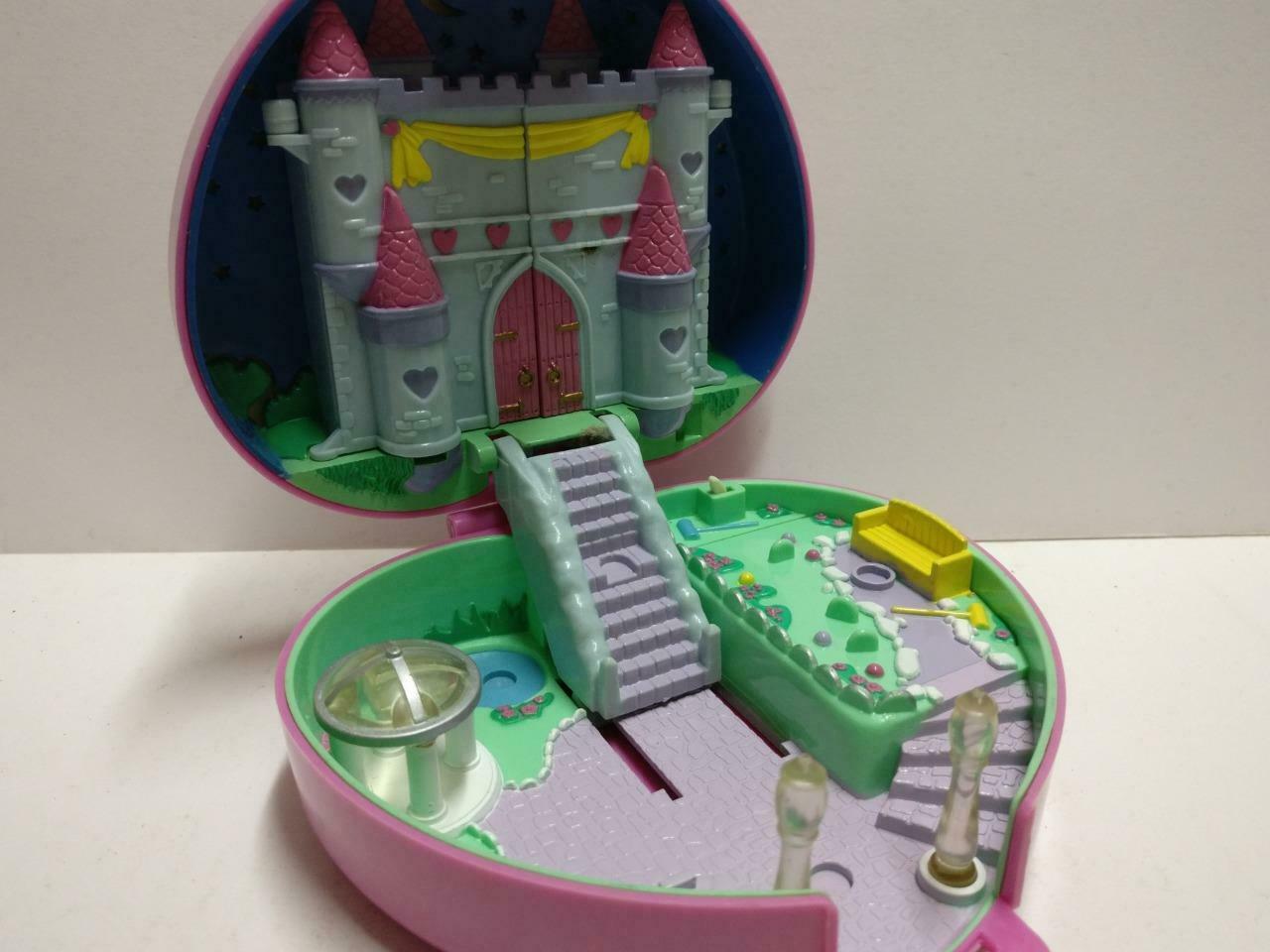 Vintage Polly Pocket 1992 Bluebird Castle Pink Heart Compact Only (FTY072)