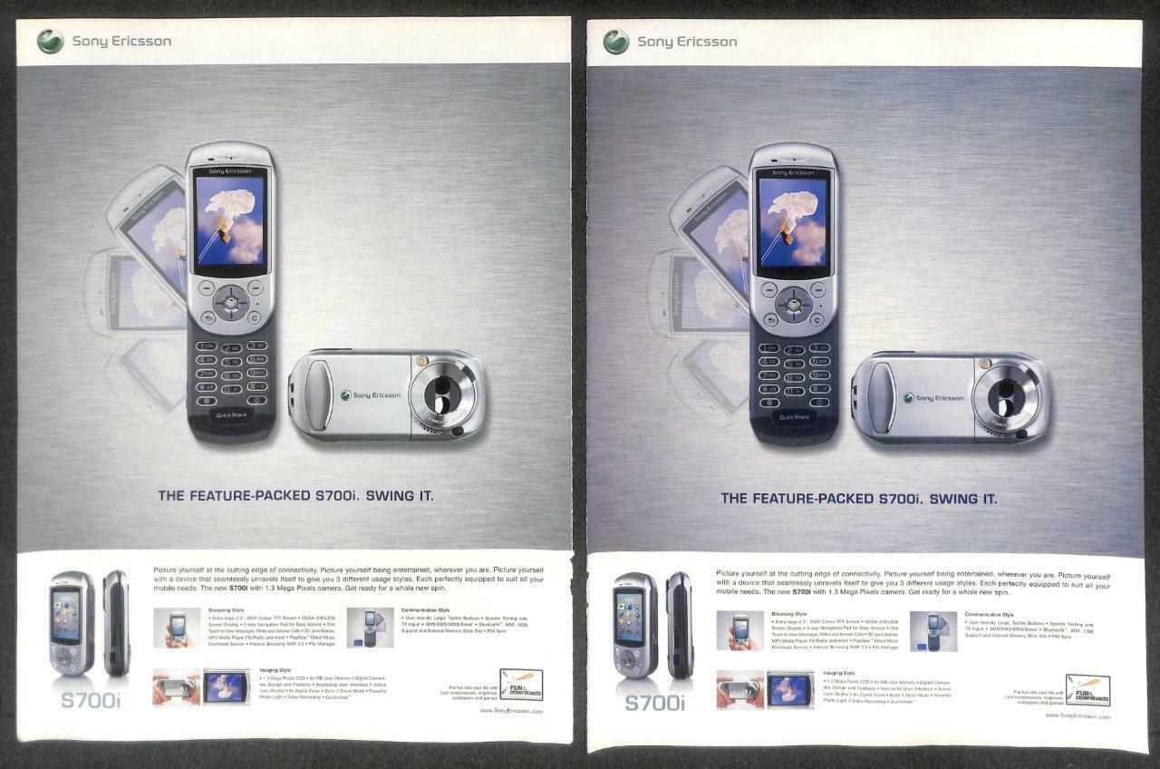 Vintage SONY Camera Sony Ericsson Magazine Advertisement Print Ad x 13 (P898)