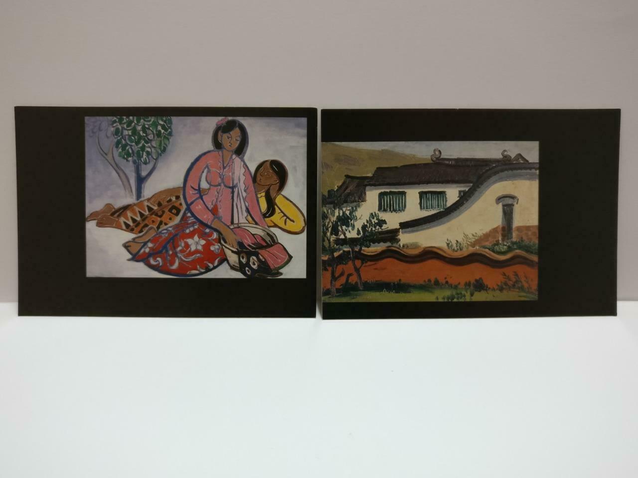 LUCKYPIGEON888 Liu Kang & His Art Paintings Singapore Postcard Set Of 8 (E0490)