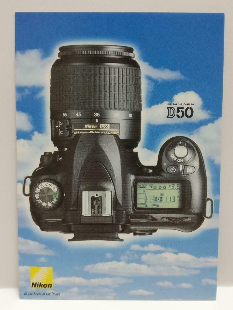 LUCKYPIGEON888 Nikon D50 Digital Camera SLR 2005 Singapore Ad Postcard (E0204)