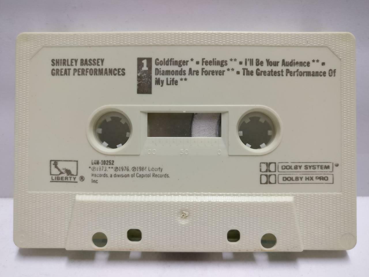 Shirley Bassey Great Performances 1984 English Cassette CT532