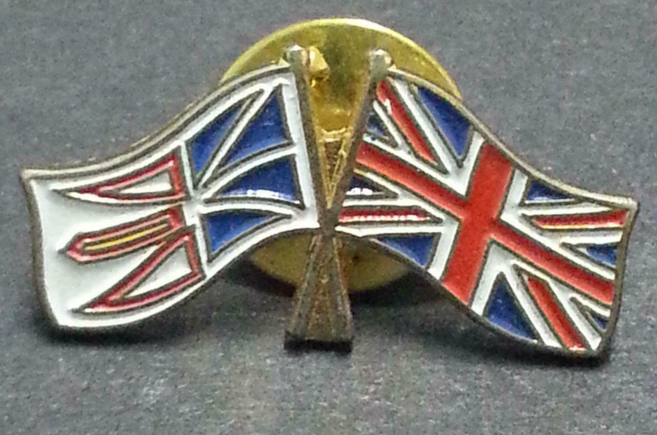 Vintage Rare United Kingdom England UK Flag Gold Plated Pin Badge F/S (B278)