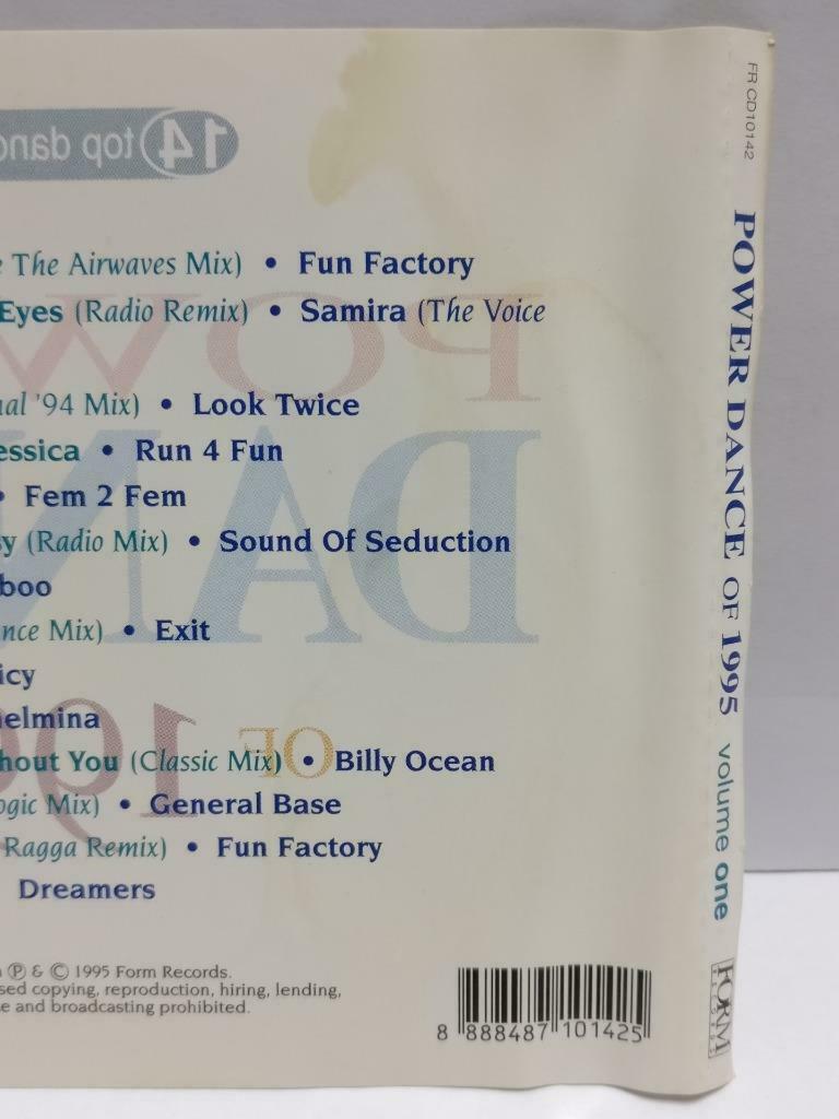 Various Artist Power Dance 1995 Fun Factory Billy Ocean Singapore CD (CDS274)