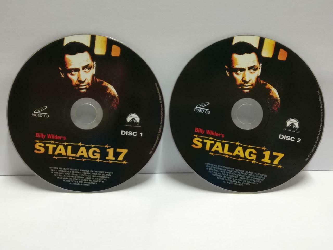 War Movie Stalag 17 William Holden Rare Singapore Video CD 2x VCD OOP (CDS370)