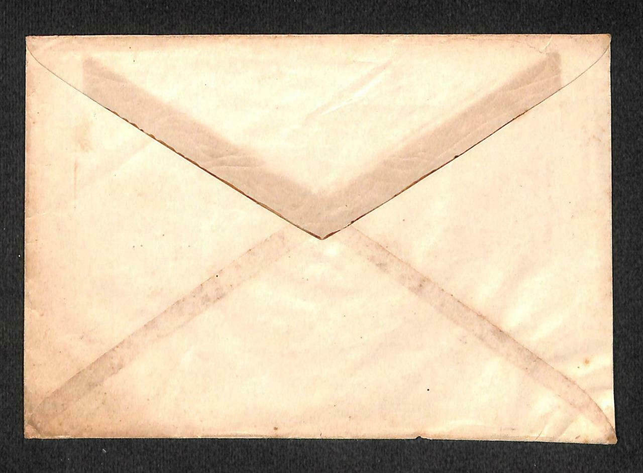 1945 Singapore Local BMA Malaya 2 Cents x 2 Stamp Chop Mail Cover (C1398)