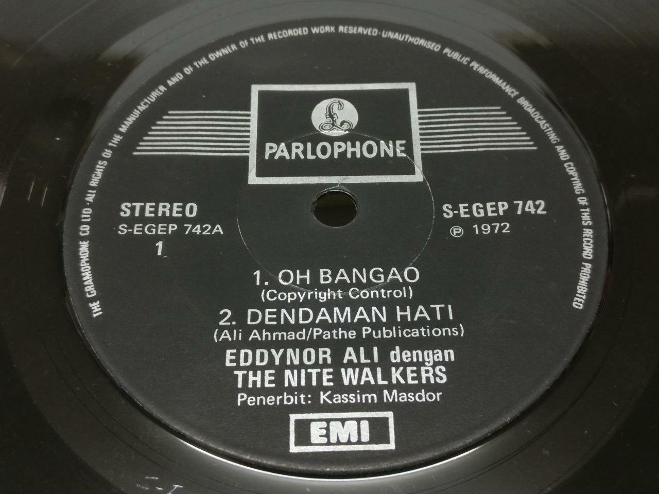 Malay Eddynor Ali & The Nite Walkers Oh Bangao Singapore 7" EP 45 RPM  (EP346)