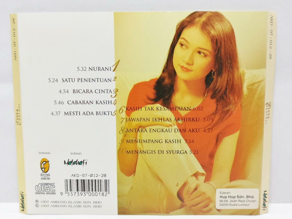 Malay Eisya Nurani 1997 Malaysia Melayu CD (CD692)
