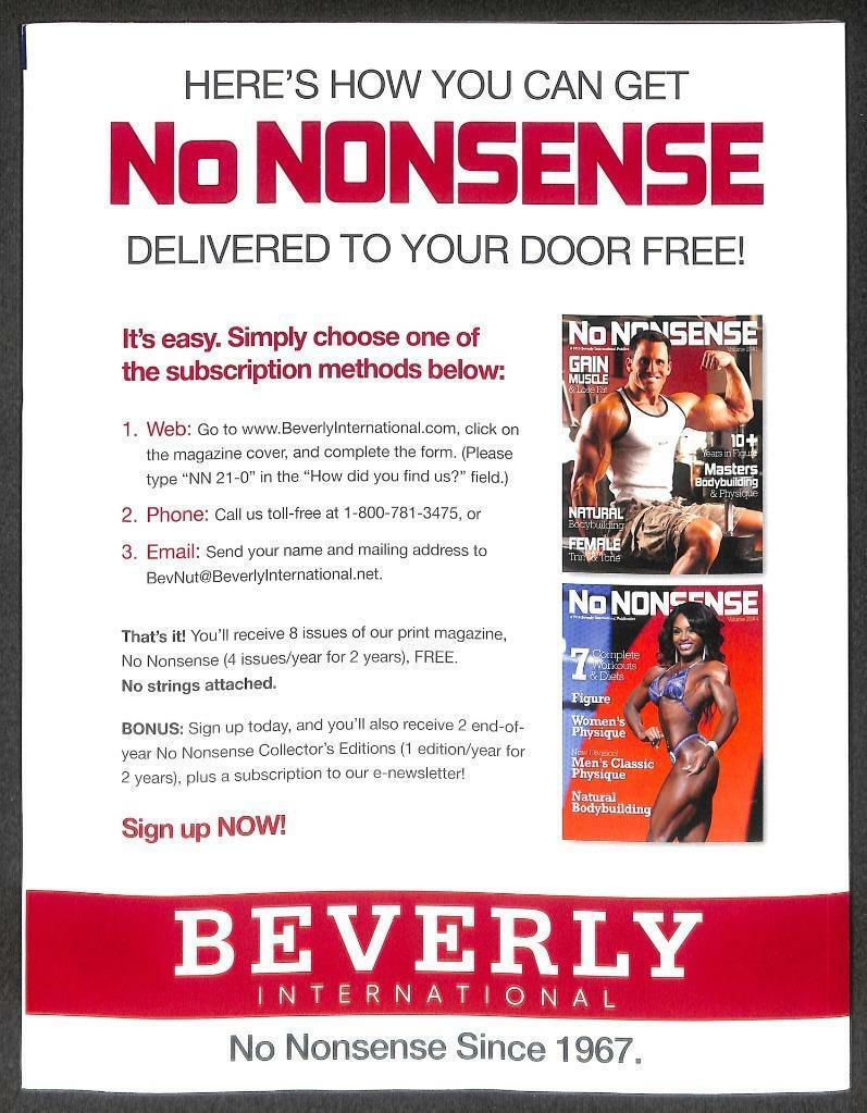 No Nonsense Magazine Platinum Collectors Edition Body Builder Male & Female M033