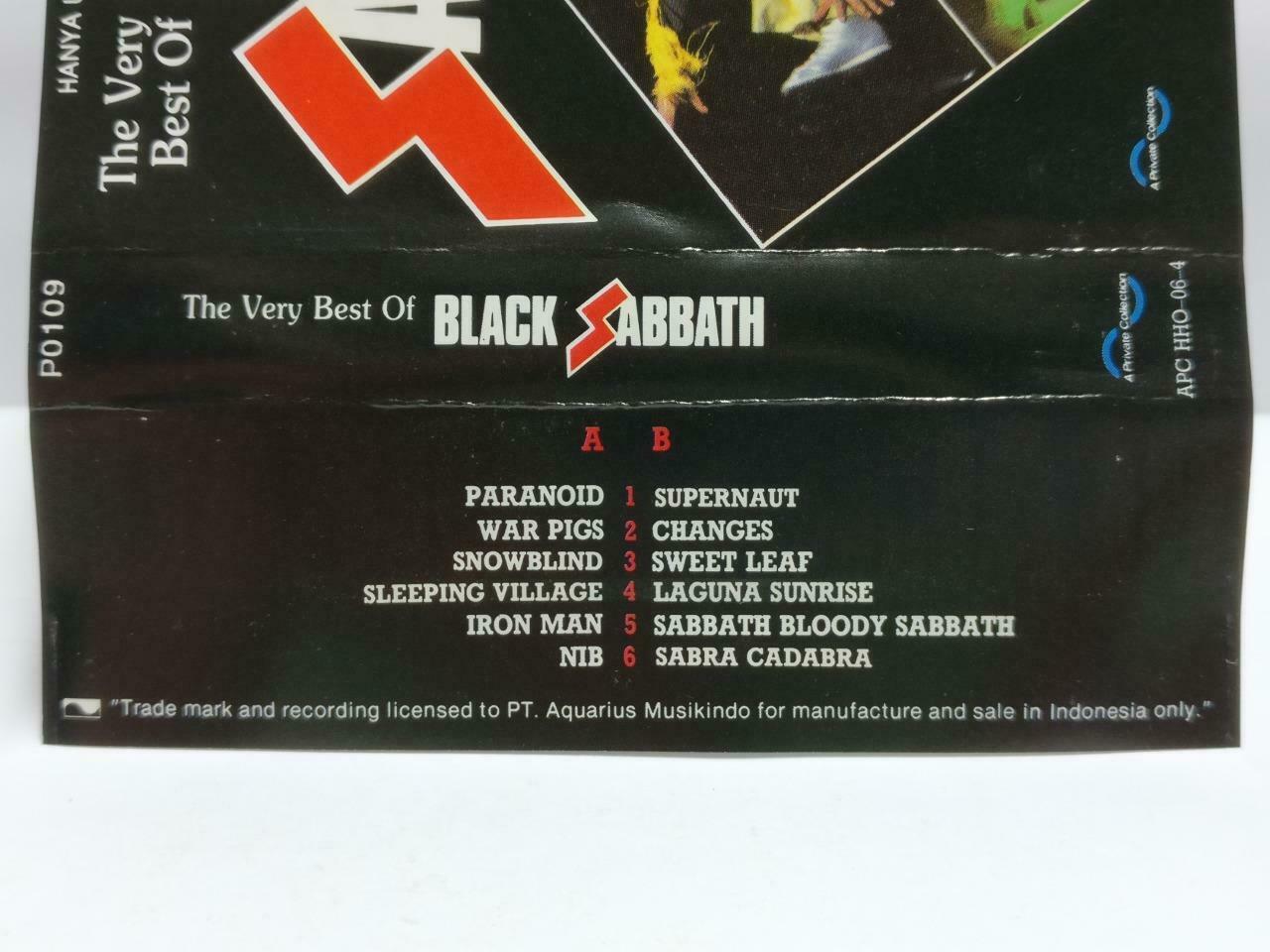 The Very Best Of Black Sabbath 1993 Rare Indonesia Only English Cassette CT470