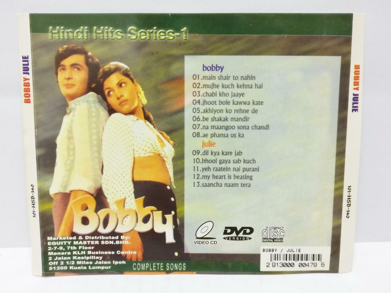 India Bollywood Hindi Movie OST Bobby Julie Malaysia VCD Video CD (CD741)