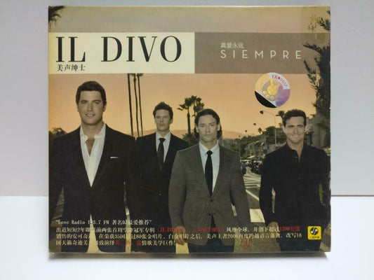 Il Divo Siempre 2006 China CD with Shanghai 2007 Promo Concert Card CD1139 D