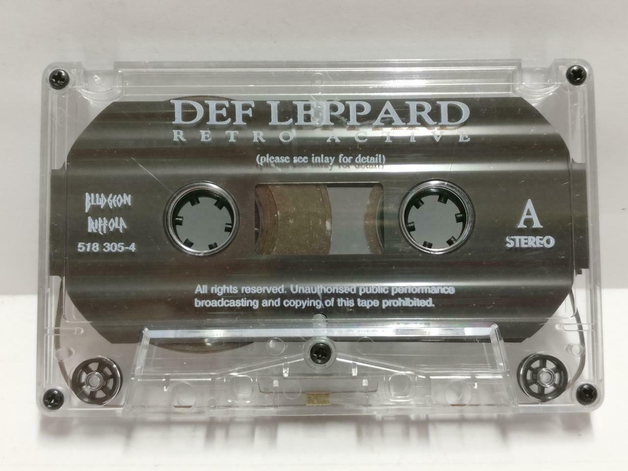 Def Leppard Retro Active 1993 Mega Rare Malaysia English Cassette CT542