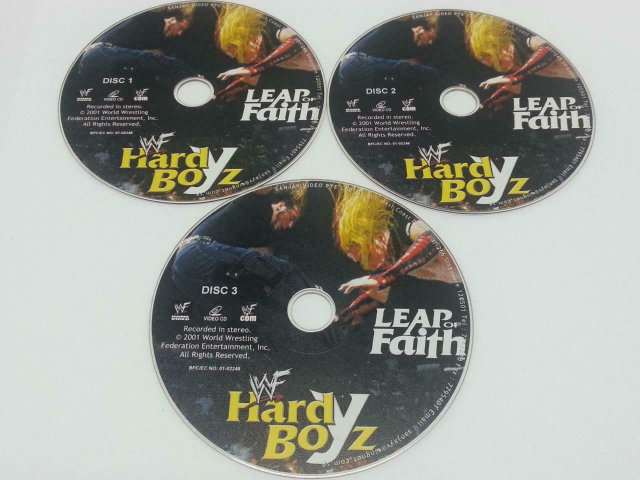 WWE WWF Wrestling Leap Of Faith 2001 Singapore Only 3x VCD Video CD OOP (A830)