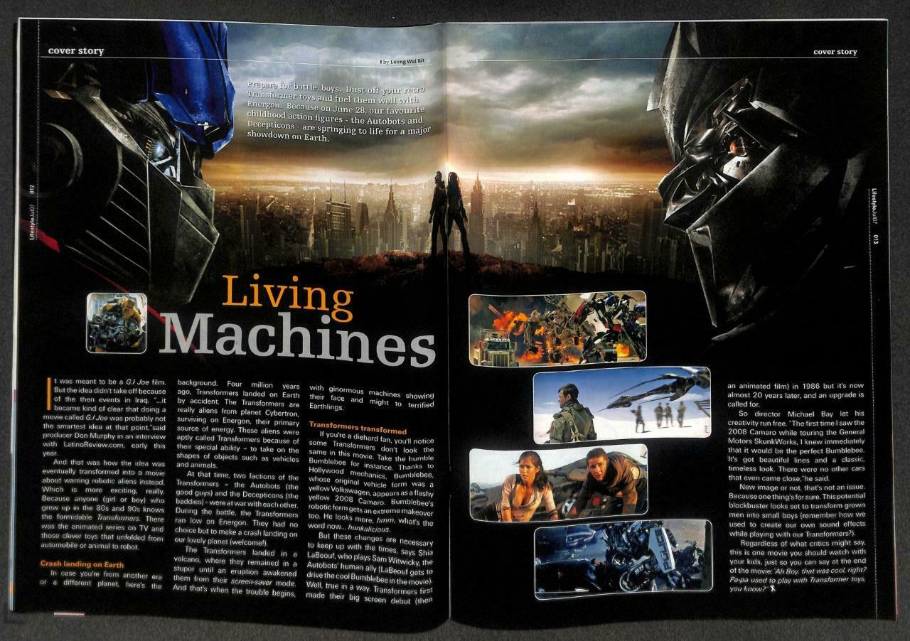 Singapore Lifestyle Magazine Transformers Cai Qin Tsai Chin 蔡琴 2007 F/S M115 E