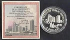 CH888 Singapore 5 Dollars $5 Proof Silver Coin 25 Years Of Public Housing (OC223)