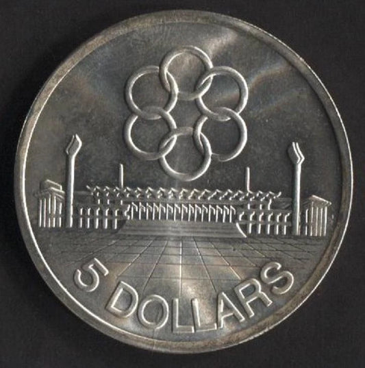CH888 Singapore 1973 Seventh SEAP Games $5 Silver Coin (OC271)