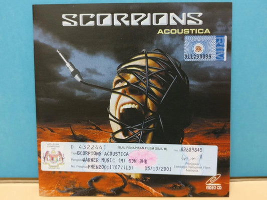 CH888 Scorpions Acoustica 2001 Rare Malaysia Video CD English VCD ZN298
